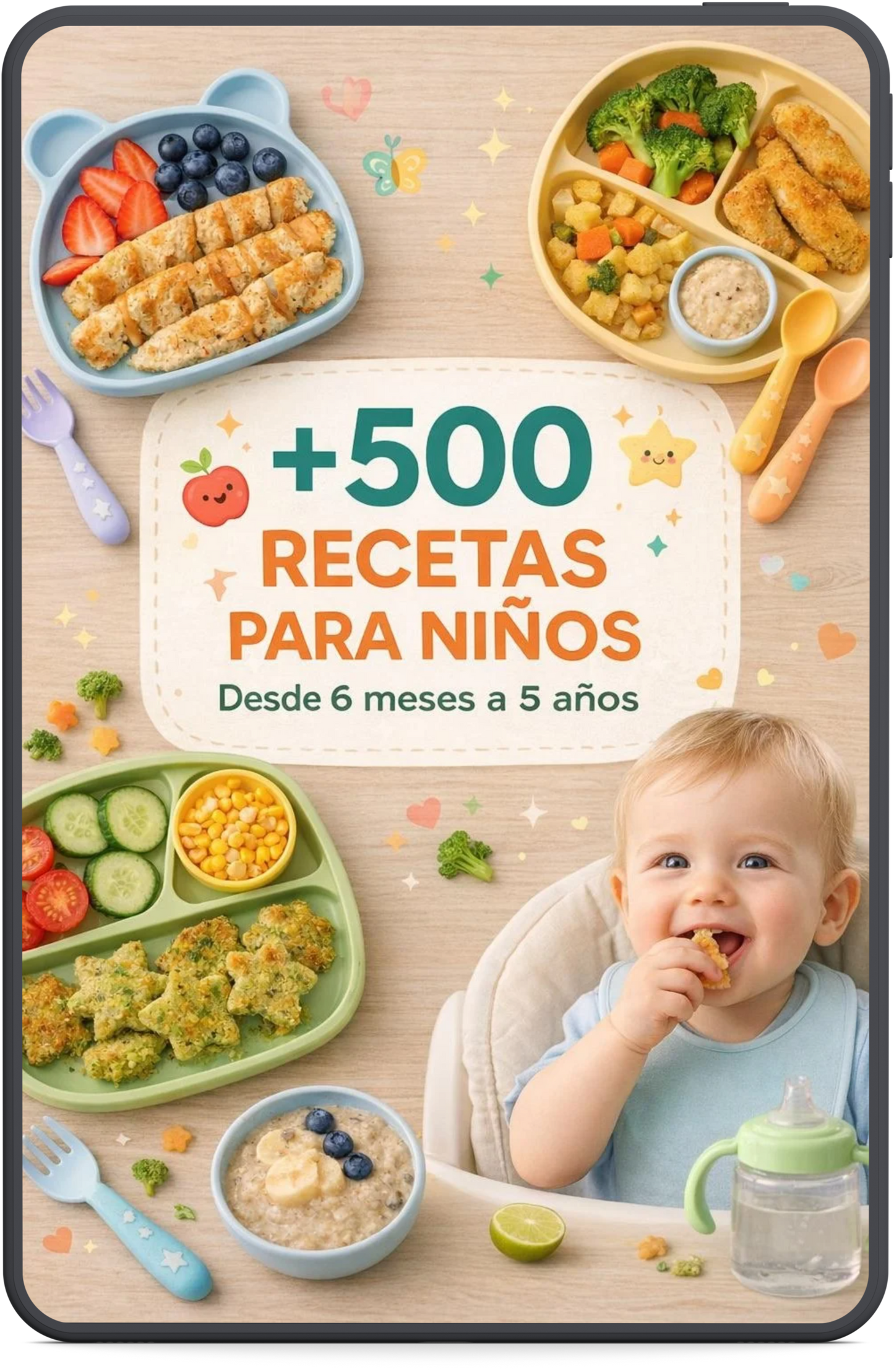 +500 Recetas para Bebés y Niños de 6 meses a 5 años - BLW y alimentación saludable